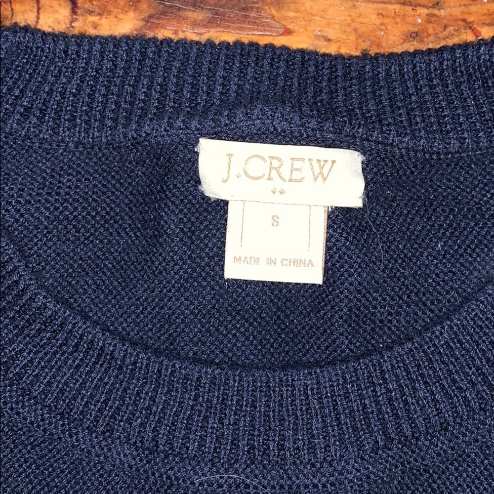 Navy Blue Lightweight J Crew Sweater - Picture 2 of 4
